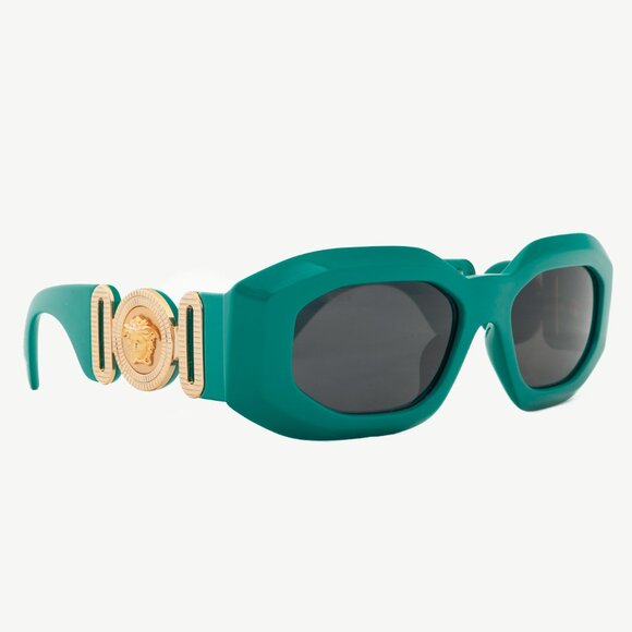 Versace VE4425U Green Medusa-Logo Rectangular Sunglasses - Picture 1 of 9